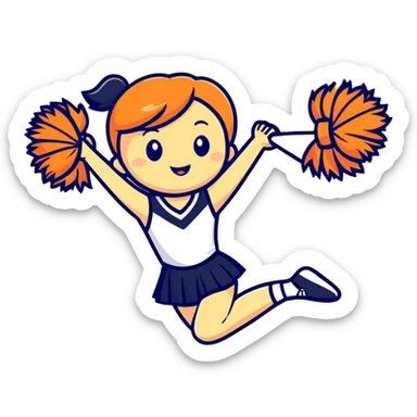 Cheerleader  sticker