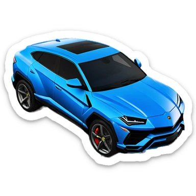 Lamborghini Urus Blue color sticker