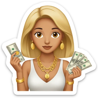 sugar mommy with money sticker