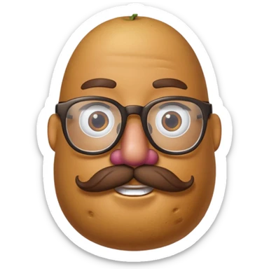 hipster potato head sticker