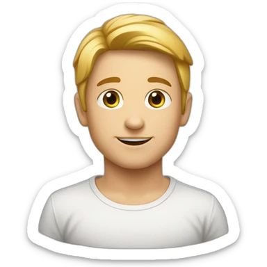 Ein kleine Dünner Junge mit Großen Zähnen sticker