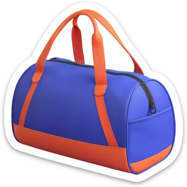 realistic 3D style gym bag, detailed textures, shadows sticker