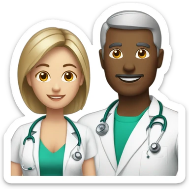 rehabilitation doctor and massage therapist sticker