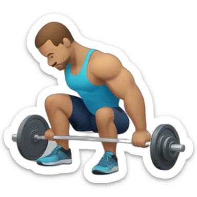 adaptive strength training, featuring a person with one leg engaged in weightlifting. sticker
