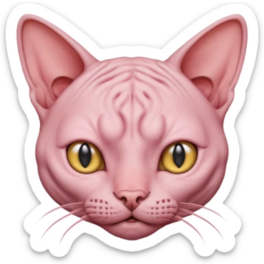 Hairless cat sticker