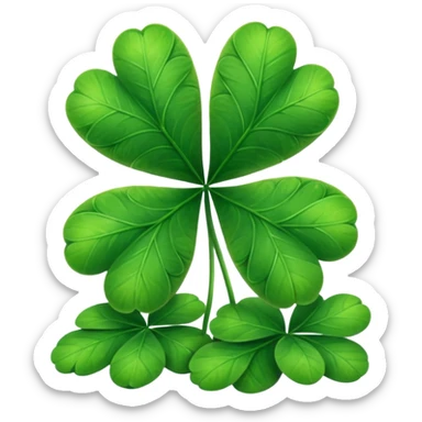 clover with 5 leaves (not 4) sticker