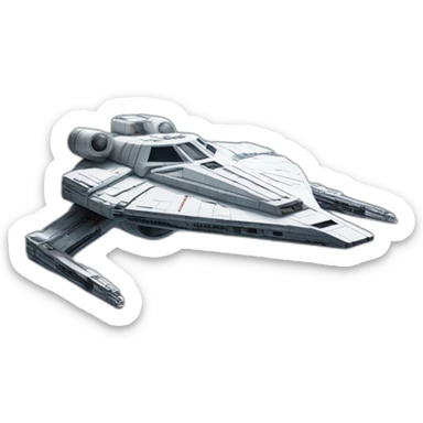 A star wars spaceship sticker