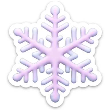 pastel pink snowflake  sticker