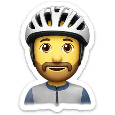 3 mecs à vélo sticker