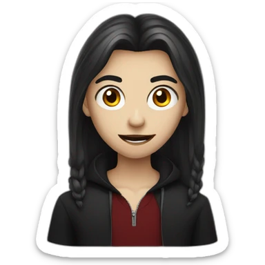 vampire teenager sticker