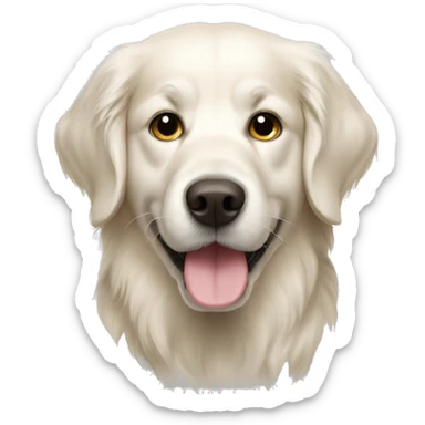 White golden retriever  sticker