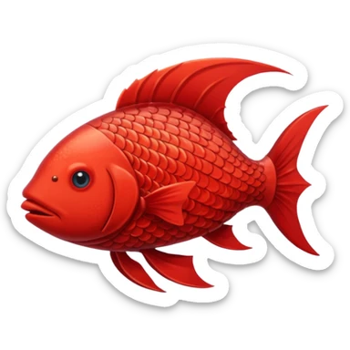 Pescado rojo sticker