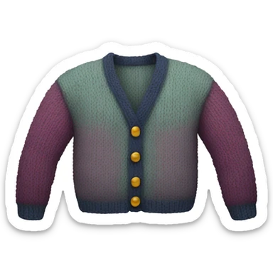knitted cardigan sticker