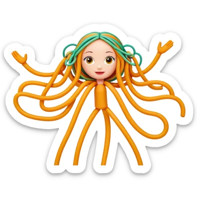 Betty spaghetti doll sticker