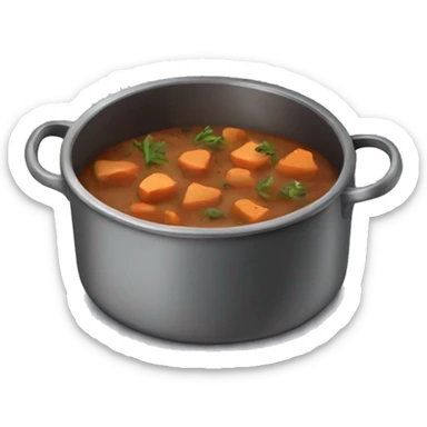 stew in a pot sticker