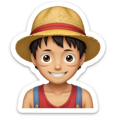 Luffy with scar sticker
