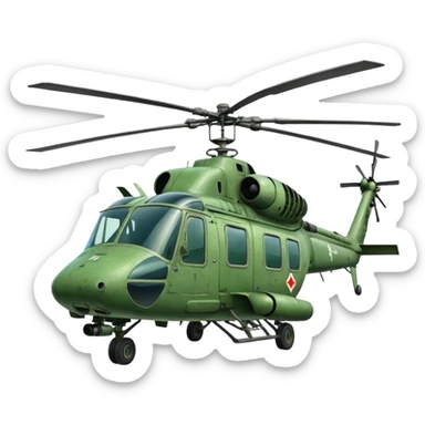 Belarusian helicopter sticker