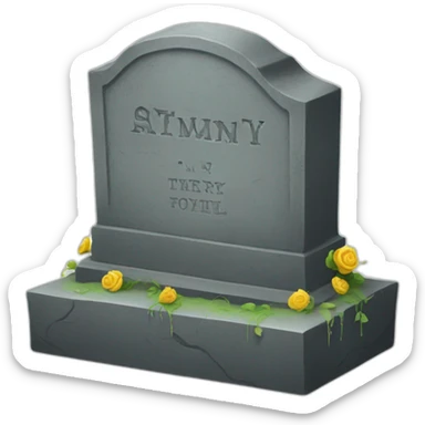 obscure tombstone sticker