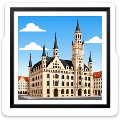 Munich Town Hall sticker
