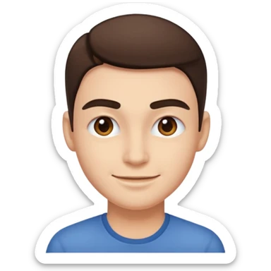 Smirking one eyebrow raised sticker