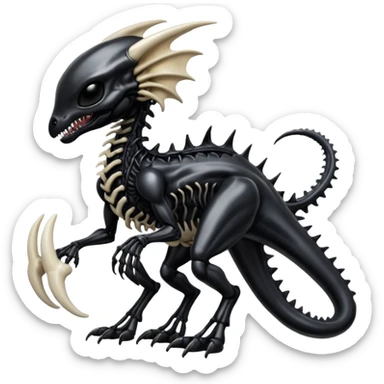  Venom-Cubone-Xenomorph-hybrid-fantasy-creature (full body) sticker