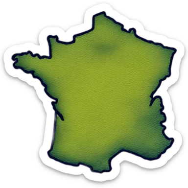 Map of France sticker