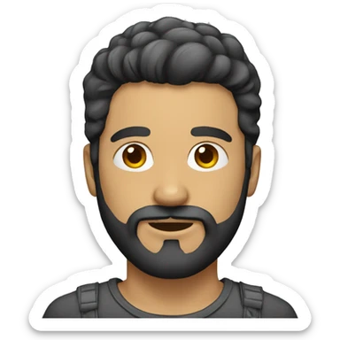 guy with nice beard sticker