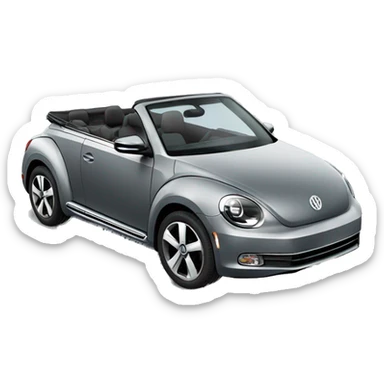 Grey 2013 VW Beetle Convertible  sticker