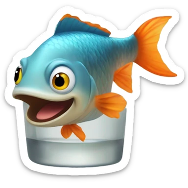 Fish Nemo drink alcohol sticker