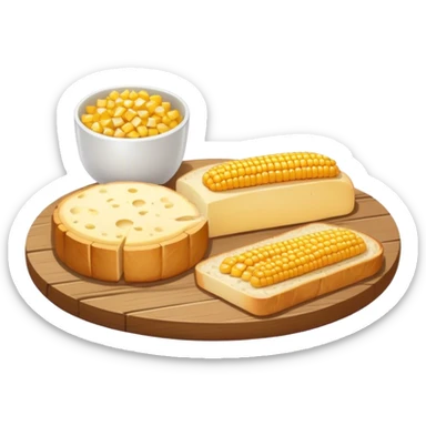 corn cheese and bread sticker