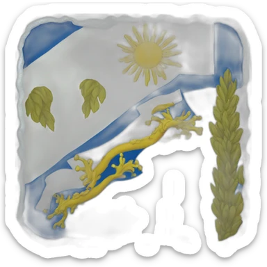 azores flag square sticker