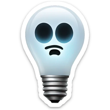 A ghost light is a single light left on in a theater when it's empty and dark. It's usually a lightbulb on a portable stand sticker