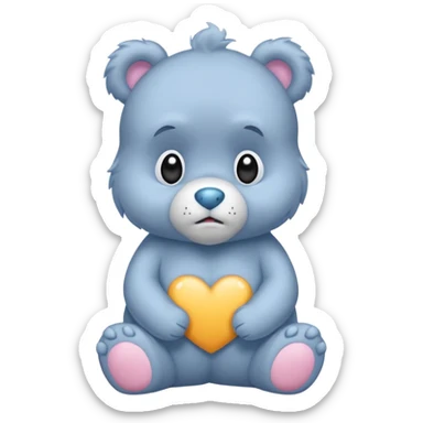 Care bear sad  sticker