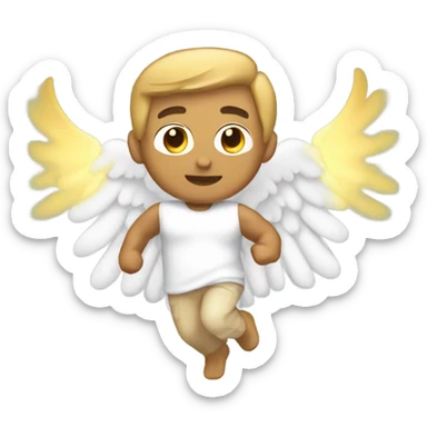fit male angel sticker