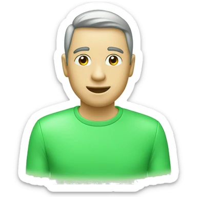 Ordinateur avec écrit dedans #Cherif et un fond d’écran vert pastel sticker