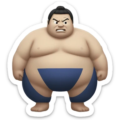 Sumo wrestling  sticker