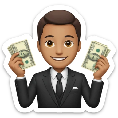 cash character sticker