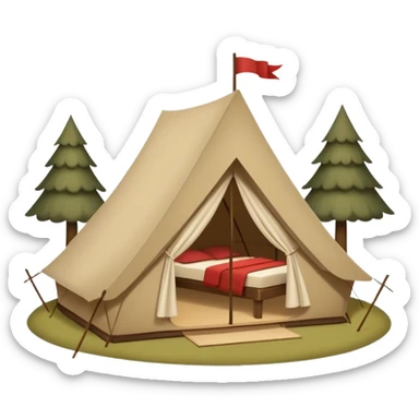 glamping sticker