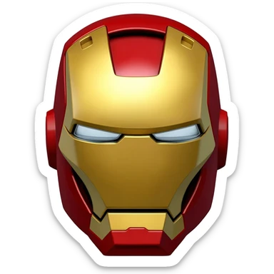 Iron man helmete sticker