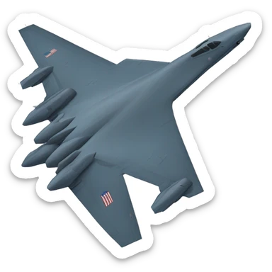 B-2 bomber flying sticker