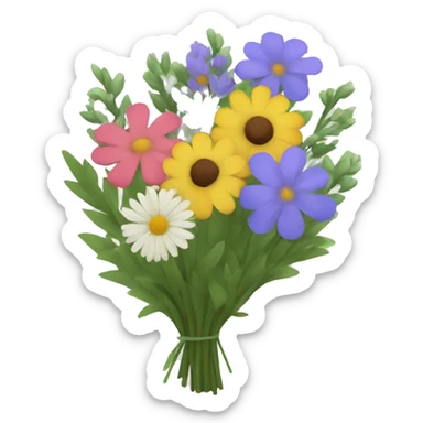 Wildflower bouquet  sticker