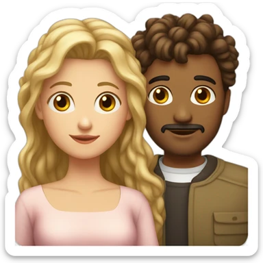 Couple Thibault et Juliette sticker