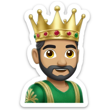 Babar azam with crown sticker