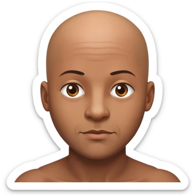 Hombre calvo  sticker