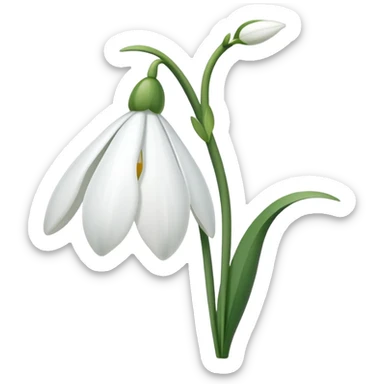 snowdrop emoji sticker