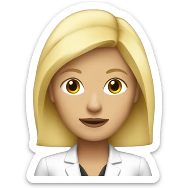 blonde woman in business atire sticker