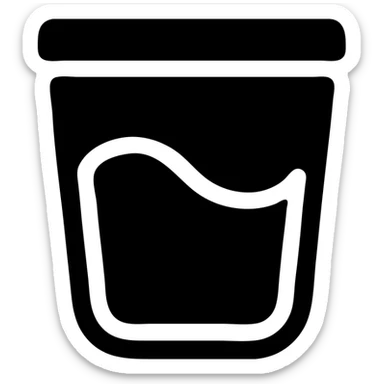 A sauce in a fast food packaging sticker