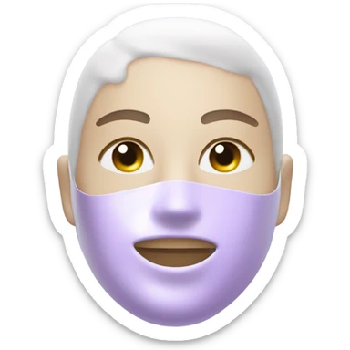 hydrogel face mask with lavender shine sticker