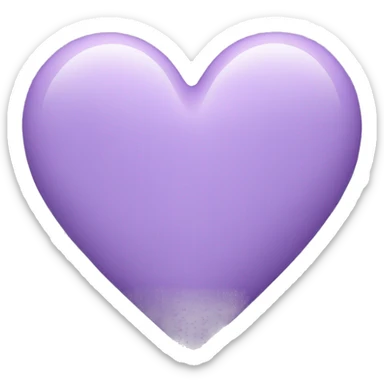 lilac heart sticker