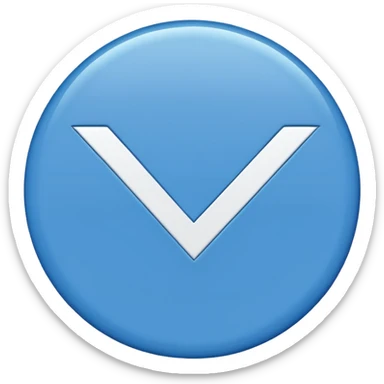 Give me a blue color round shape tick emoji like verification tick sticker